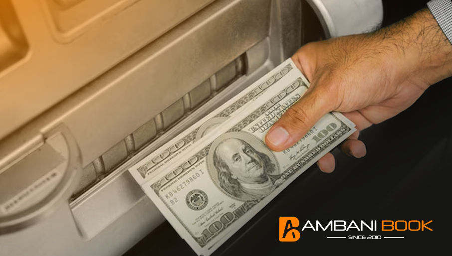 Withdraw money illustration